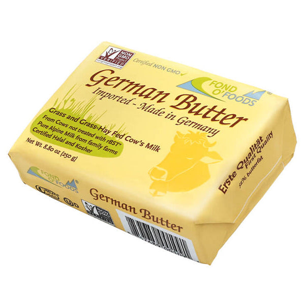 Butter German Kosher – Fond O'foods – Unsalted – 8.82 oz (250gr)